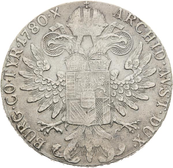 Thaler 1780 - back