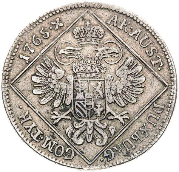 30 Kreutzer 1765 - back