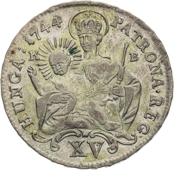XV Kreutzer 1744 - back