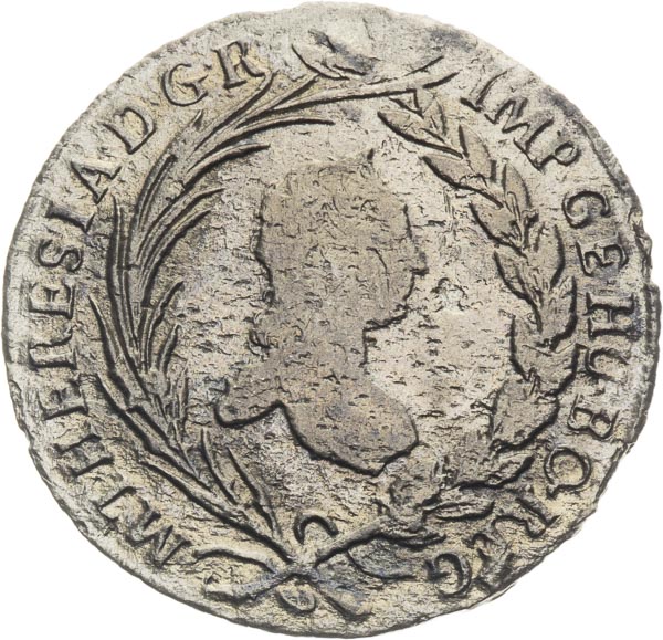 10 Kreutzer 1758 - front