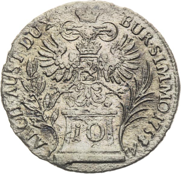 10 Kreutzer 1758 - back