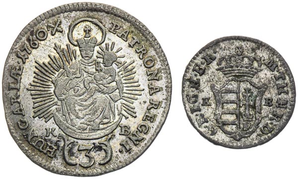 Silver coins (2 pcs) - back