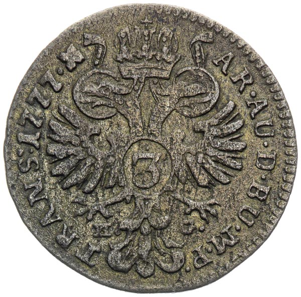 3 Kreutzer 1777 - back