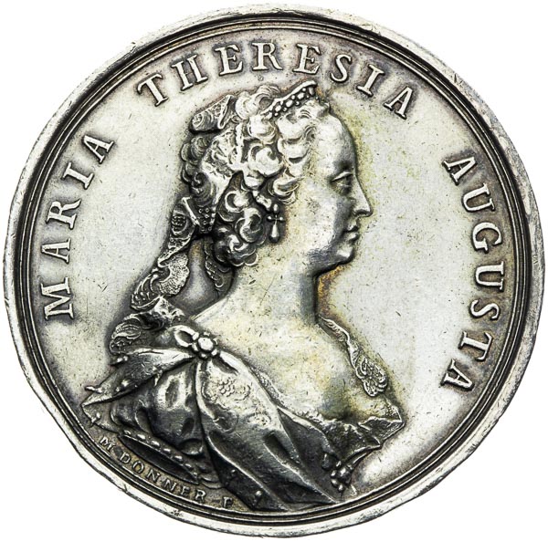 Silver medal 1741 - front