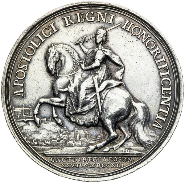 Silver medal 1741 - back