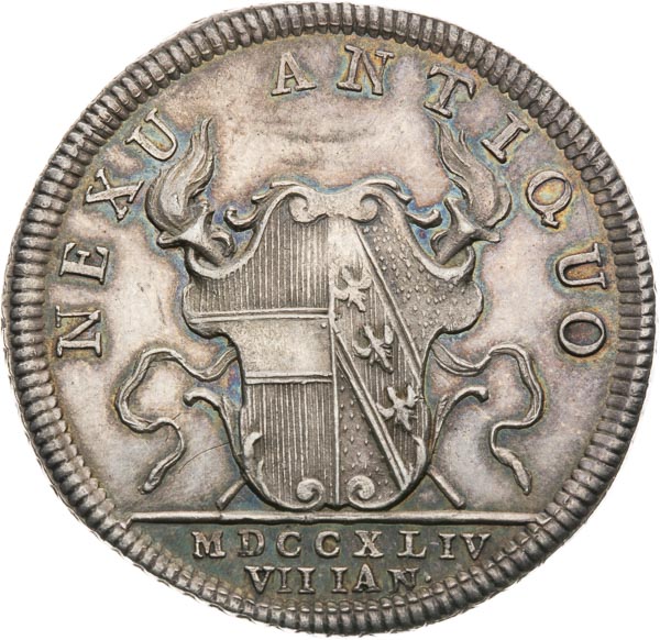 Silver Medal 1744 - back
