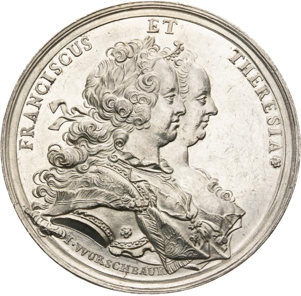 Silver medal 1750 - front