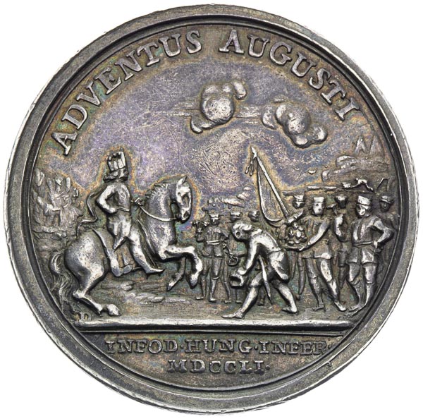 Silver medal 1751 - back