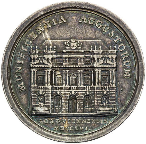 Silver medal 1756 - back