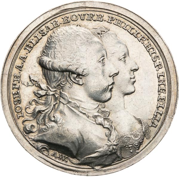 Silver medal 1760 - front