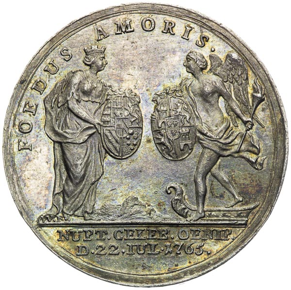 Silver medal 1765 - back