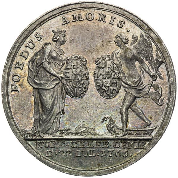 Silver medal 1765 - back
