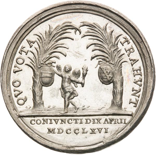 Silver medal 1766 - back