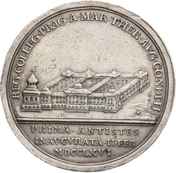 Silver medal 1766 - back