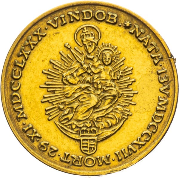 Gold medal 1780 - back