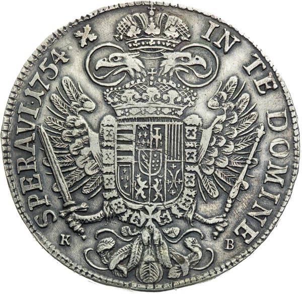 Thaler 1754 - back