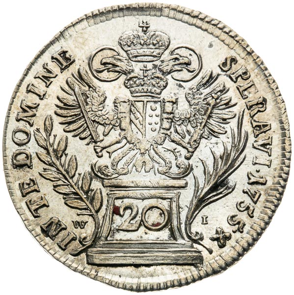 20 Kreutzer 1755 - back