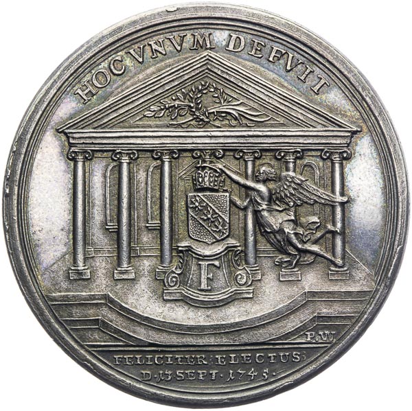Silver Medal 1745 - back