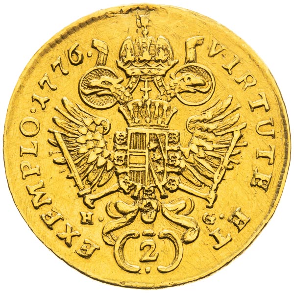 2 Ducats 1776 - back