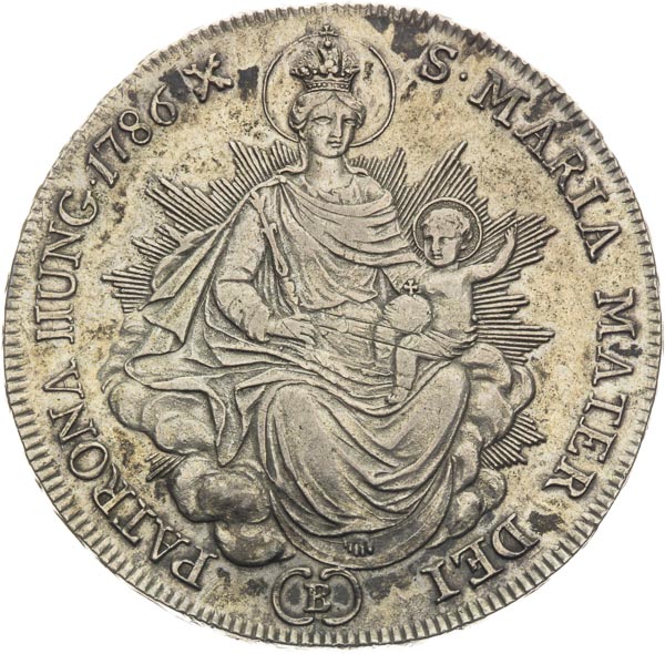 1/2 Thaler 1786 - back