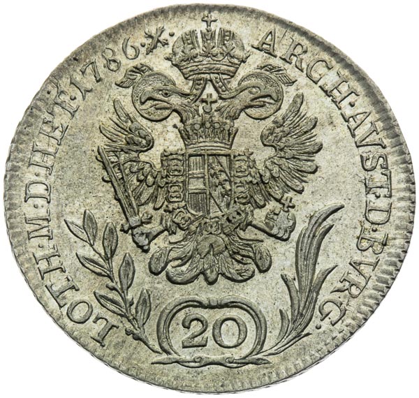 20 Kreutzer 1786 - back