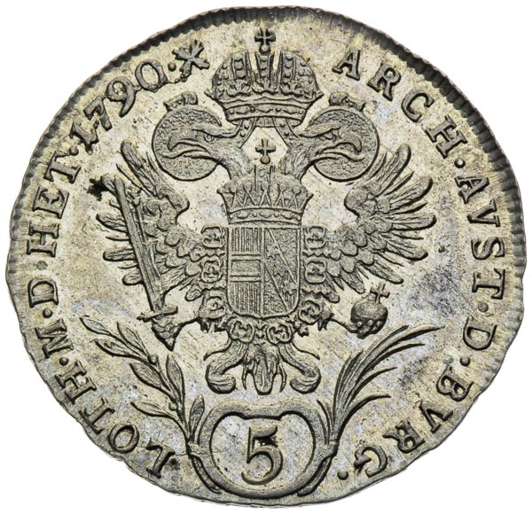 5 Kreutzer 1790 - back
