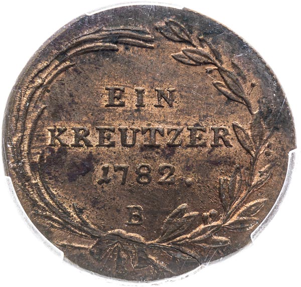 Kreutzer 1782 - back
