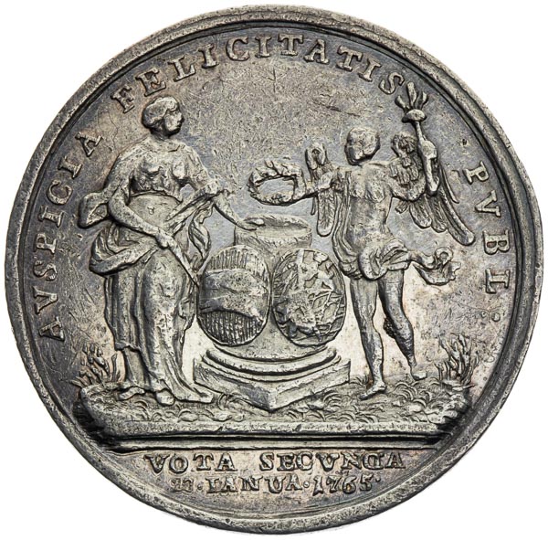 Silver Medal 1765 - back