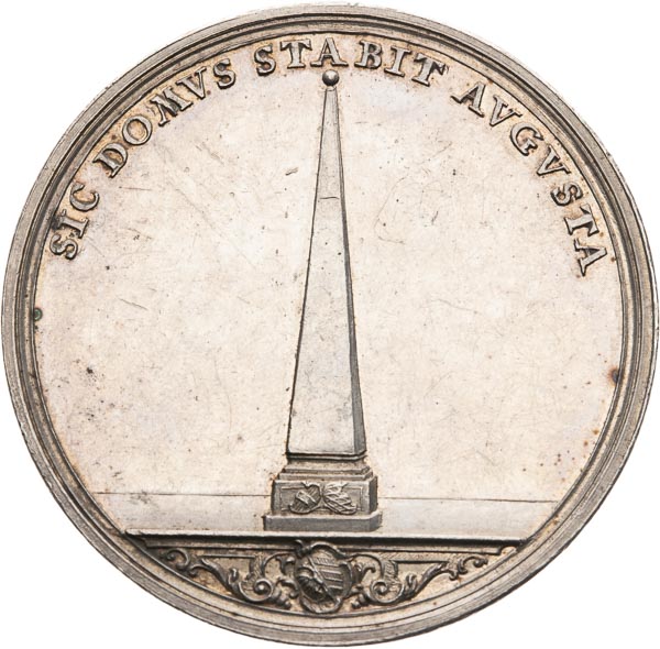 Silver medal 1765 - back