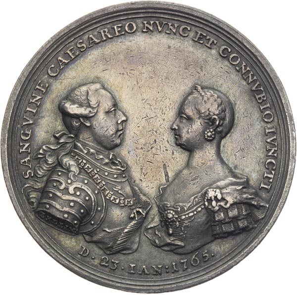 Silver medal 1765 - front