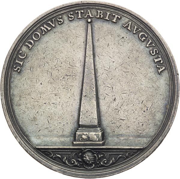 Silver medal 1765 - back