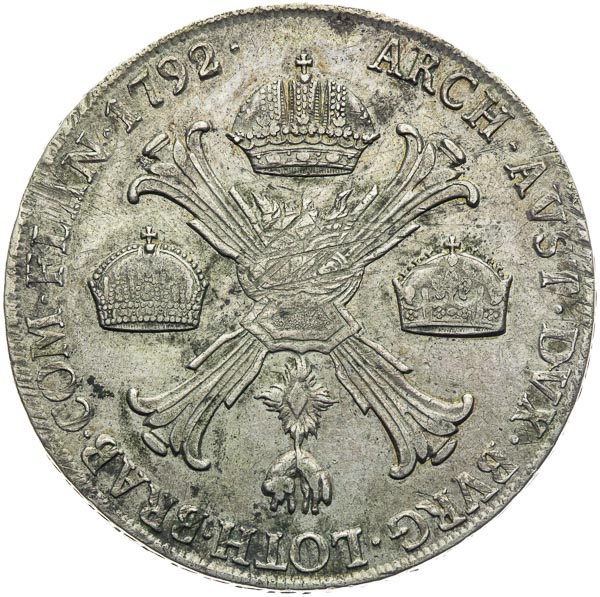 Thaler 1792 - back