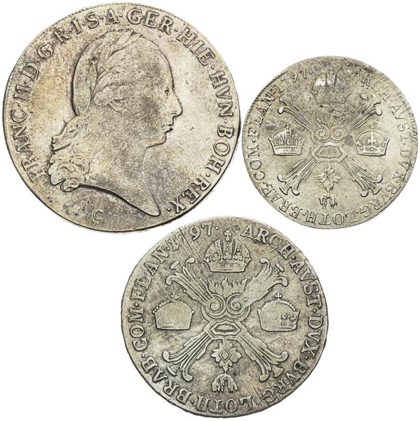 Lot stříbrných mincí (3 ks) - avers