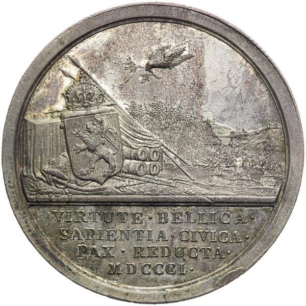 Silver medal 1801 - back