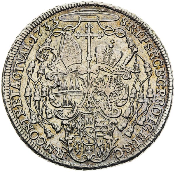 Thaler 1733 - back