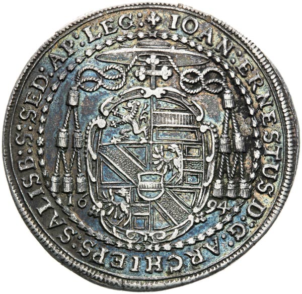 1/2 Thaler 1695 - back
