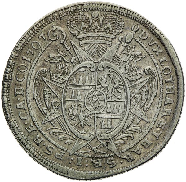 1/2 Thaler 1707 - back