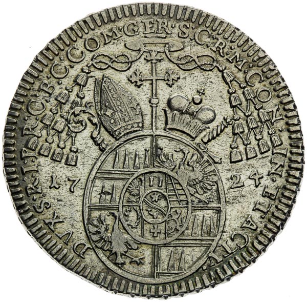 1/2 Thaler 1724 - back