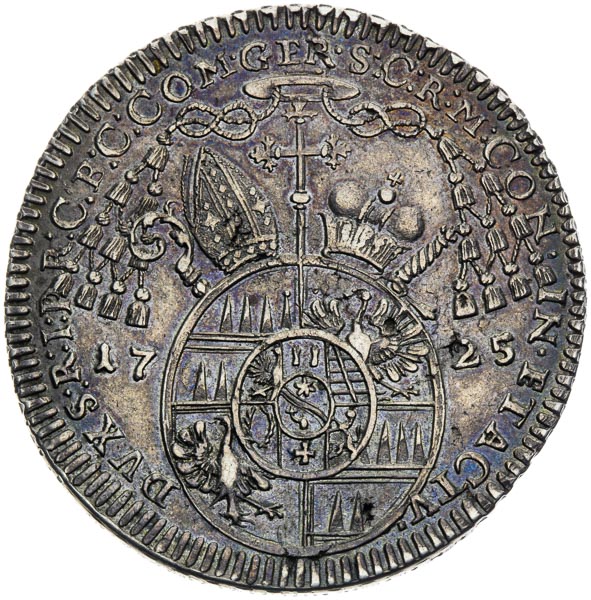 1/2 Thaler 1725 - back