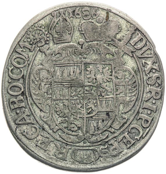 XV Kreutzer 1686 - back