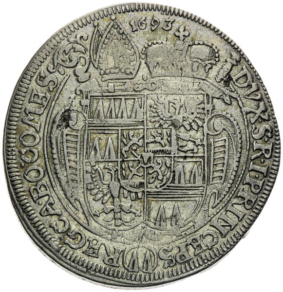 XV Kreutzer 1693 - back