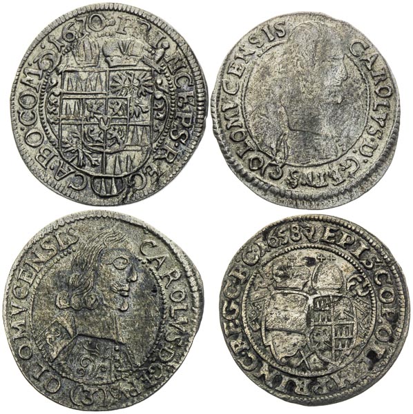 3 Kreutzer 1658-1670 (4 pcs) - back