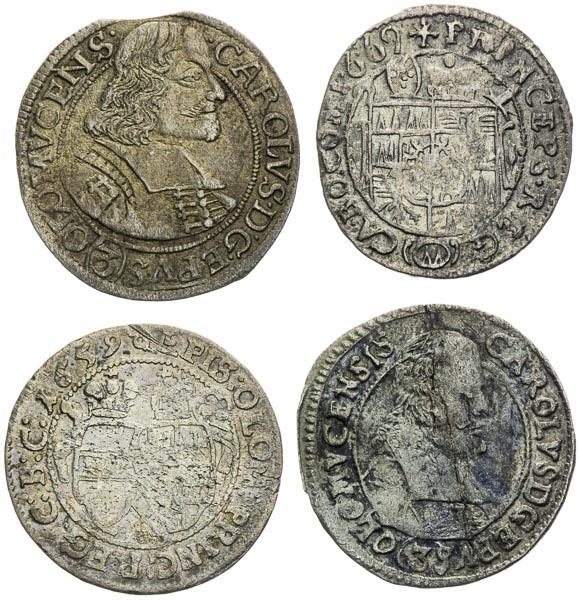 3 Kreutzer 1659-1669 (4 pcs) - front