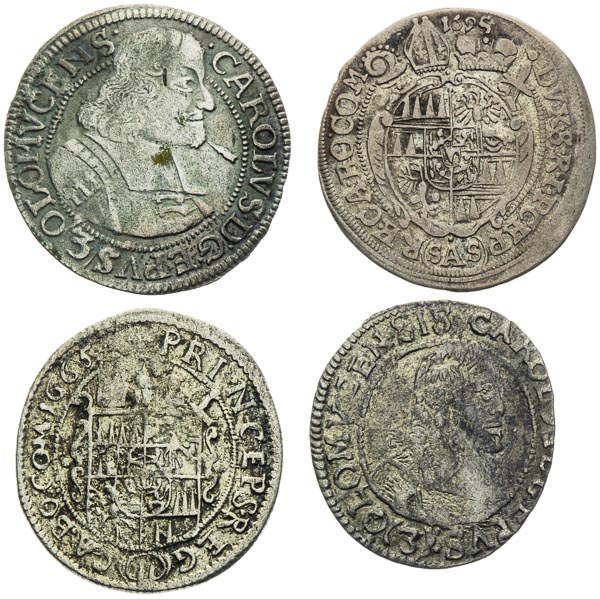 3 Kreutzer 1665-1695 (4 pcs) - front