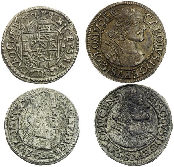 3 Kreutzer 1669-1670 (4 pcs) - back