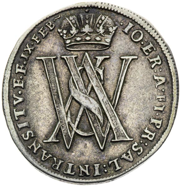 Silver token 1699 - front
