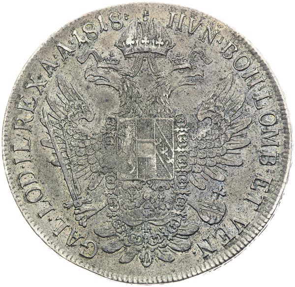 Thaler 1818 - back