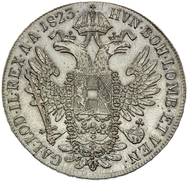 Thaler 1823 - back