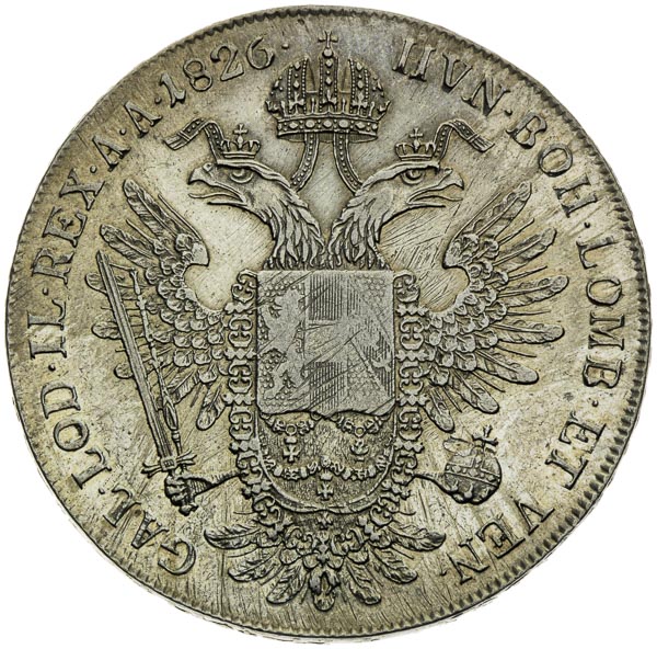Thaler 1826 - back