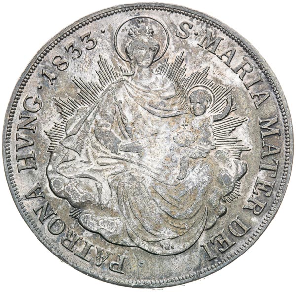 1/2 Thaler 1833 - back